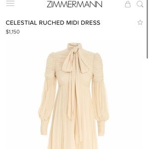 Zimmerman ruched midi dress